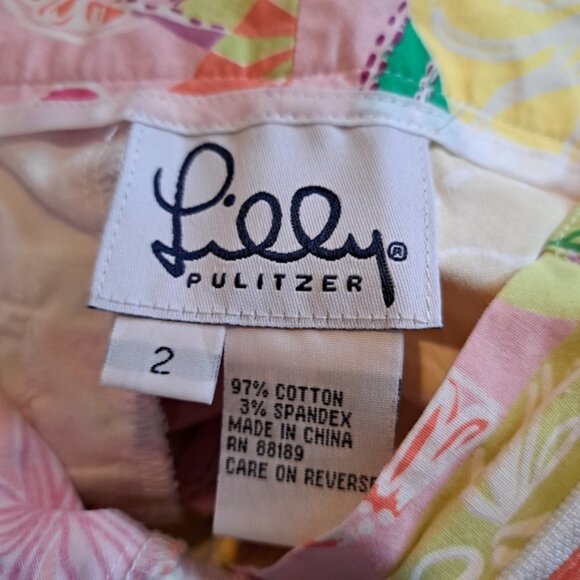 Lilly Pullitzer women's white Label size 2 capri pants - Picture 3 of 4